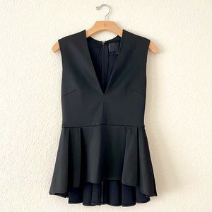 CUSHNIE ET OCHS Wool/Silk Plunge Top